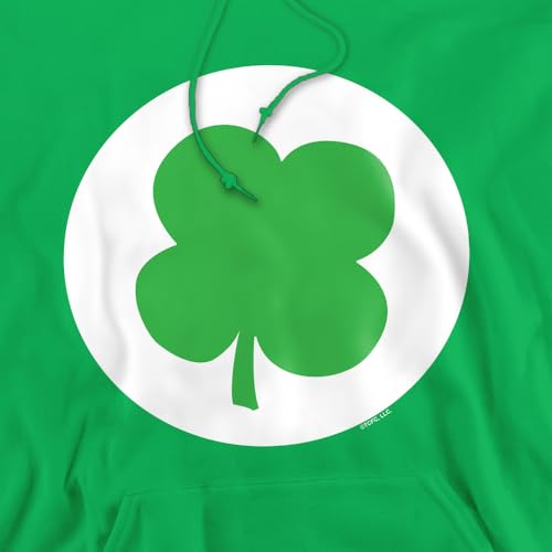 Care Bears: Unlock the Magic Good Luck Bear Belly Adult Pull-Over Hoodie, Kelly Green, Large