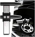 Car Wheel Rim PCD Caliper Measuring Tool,Precise Wheel Rim Bolt Pattern Measuring Tool for 4 5 6 8 Lugs,Professional PCD Measurings Gauge Tools Sliding Caliper Automotive Tools