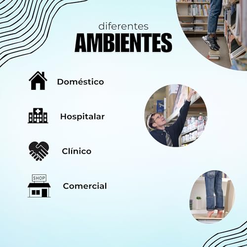 Escada de Dois Degraus em Aço com Revestimento Antiderrapante Escadinha NO2PROBLEMS Compacta Prática