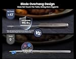 SYOKAMI Steak Knives Set of 6 with Drawer Organizer, 4.8 Inch High Carbon Japanese Style Non Serrated Meat Knife with Wood Handle, Damascus Pattern Full Tang Design, Razor-Sharp Dinner Knives