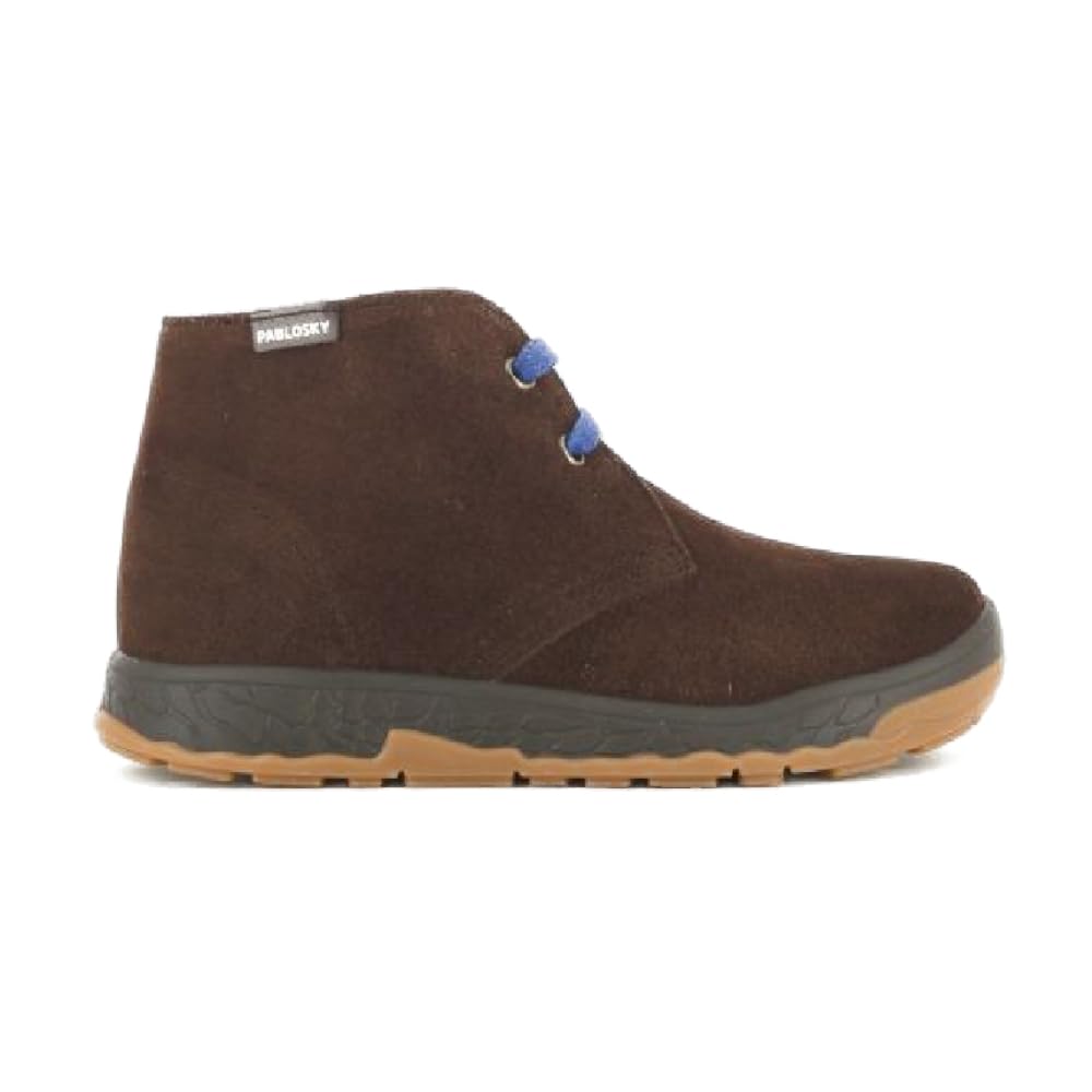Pablosky Botas de Niño marrones de Piel con Cordones