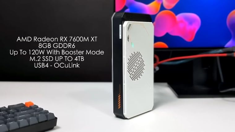 Image of Alpha eGPU by HalTech - External Graphics Card and Storage Expansion Thunderbolt Dock, AMD Radeon RX 7600M XT, Up to 4TB NVME SSD + 2TB SD Storage. First Indian GPU!