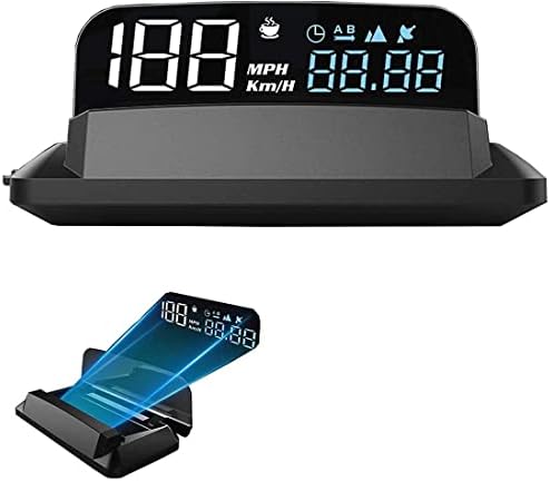 KAOLALI HUD Head Up Display GPS Speedometer Digital Speed 3D Reflection for Cars Digital Speed MPH Overspeed Alarm