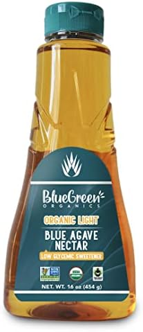 Blue Green Agave Organic Nectar, Light Blue, 16 Ounce