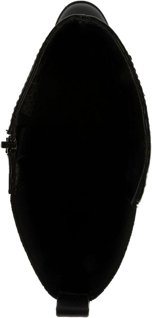LONDON FOG Girls Brooke Knee High Fashion Boot Zip Up Boot With Fashion Buckle