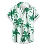 chemise jean longue femme grande taille tee shirt homme cotton ete UHouse Chemise Hawaienne Homme Manches Courtes Chemisette Fleur Fin Cut Vêtements Court Grande Taille Vetement Décontracté Habit Ete Boutonné Casual Button Down Shirt Vert 3XL