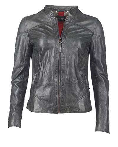 Preisvergleich Produktbild Maze Damen Lederjacke Mit Stehkragen Verwood Grey S