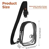 Telooco Clear Bag Clear Handbag Concert Bag Stadium Waterproof Multifunctional Transparent Bags with Adjustable Shoulder Straps for Concerts, Sporting Events and Music Festivals - Image 5