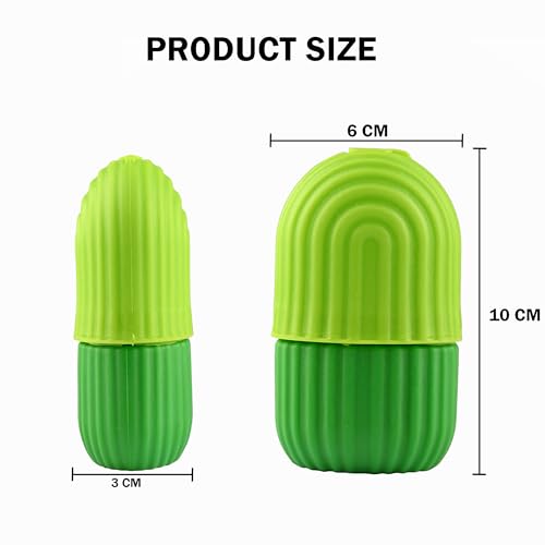 Image of Urbane Home Pack of 3 Face Ice Roller For Women & Men | Reusable & Long Lasting Face Icing Massager for Glowing Skin and Puffy Eyes | Green