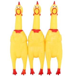 Legend Sandy lot de 3 poules jaunes qui couinent 30,5 cm