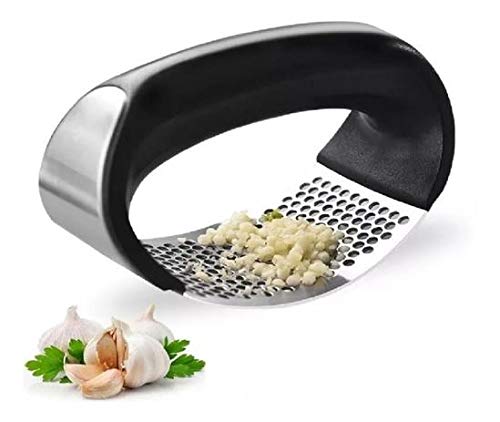 Amassador de Alho Manual Portátil em Aço Inox - Garlic Press