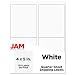 JAM Paper Shipping Address Labels - Extra Large - 4" x 5" - White - 4 Labels per Page/120 Labels Total