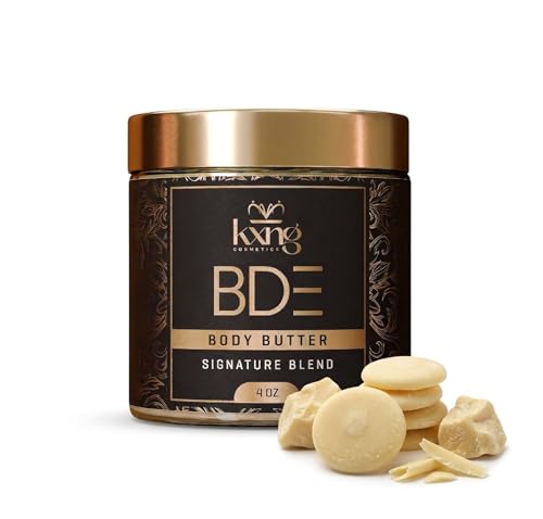 KXNG Cosmetics Organic Shea Body Butter Cream – 4oz | Mens Body Butter for Black Men & Women with Shea, Cocoa, Mango & Coconut Oil | Moisturizing Cream for Hands, Feet & Skin – Zaddy