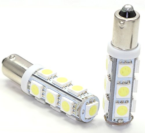 2Pcs Super Bright White Car Light Bulb Xenon White High Power 13 Smd Led Light Bulb Car Truck 3883X Ba9S T4W H6W 363, 182,257,363,1445,1895,17053 L125 #TOP2