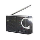 Caliber FM/AM Radio Batteriebetrieben mit Taschenlampe - Notfall Kit...