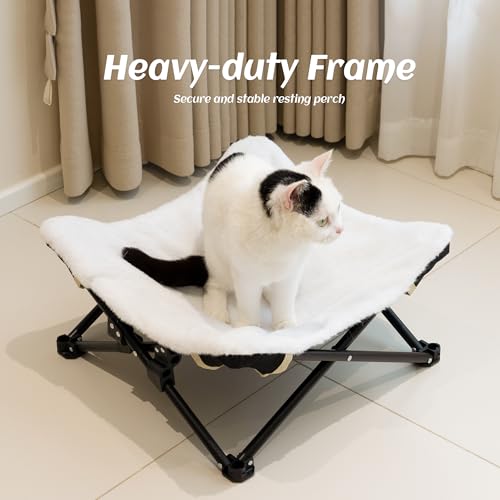 Plush Cat Hammock PETKARAY avec support stable et couchage moelleux lavable - 5