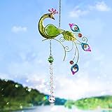 💎Materiales de Alta Calidad: El colector de sol de pavo real está compuesto por pavos reales y colgantes. El pavo real está hecho de metal duradero. el colgante está hecho de cristal de alta calidad. El proceso de corte es excelente y los bordes y esquinas son claros.