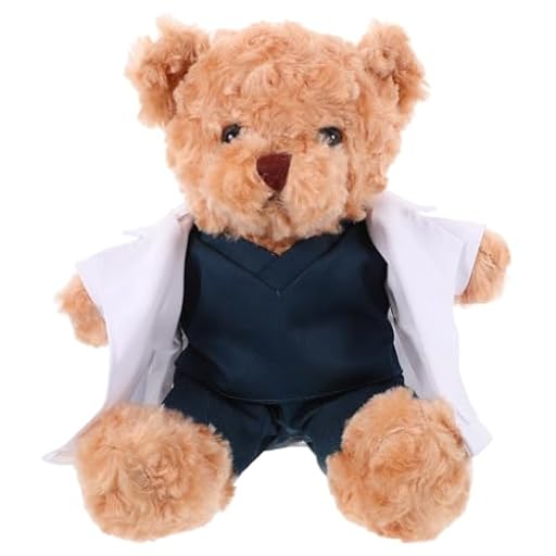 VALICLUD Oso de peluche suave con diseño único para estudiantes de medicina, decoración coleccionista, edición creativa para médico y cuidado | Ya disponible en tu tienda friki favorita! En mundofriki.es!