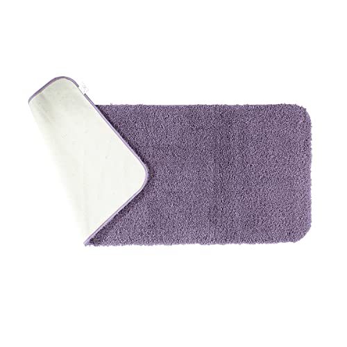 Image of Obsessions Ultra-Absorbent Quick-Dry Bath Runner | 1400 GSM Polyester | Soft, Non-Slip & Fast-Drying Bathroom Rug for Safety & Comfort | 60 x 150 cm | Mouve