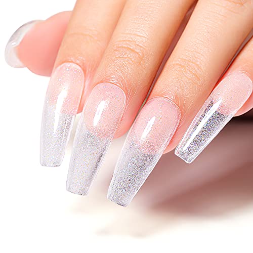 Aimeili Gel Nail Polish Soak Off U V Clear Glitter Gel Polish For Nail Art Diy At Home -565 10Ml #TOP3