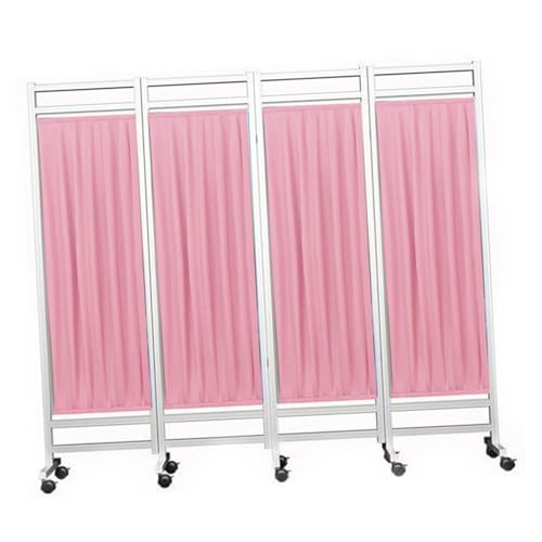 Paravent médical pliable à 4 panneaux séparateur de pièce mobile