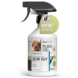 TESTURTEIL SEHR GUT ReaVET Anti Milben-Spray für Hunde, Katzen & Pferde 500ml - Milbenspray mit Soforteffekt gegen Juckreiz & Befall, Antimilbenspray I Milbenschutz zur Abwehr von Milben & Parasiten