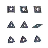 zouzmin 10PCS VNMG160408-BF2 SP05H Nano Coated Turning Inserts Ultra-Hard CNC Lathe Inserts for Hardened Steel High Hardness Steel Machining (VNMG160408-BF2 SP05H)