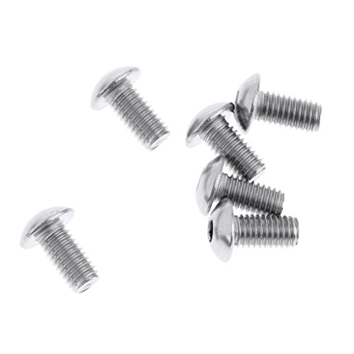 gazechimp 6pcs Parafusos De Rotor De Freio De Disco De Bicicleta De Aço M5x10mm Parafusos De Rotor D