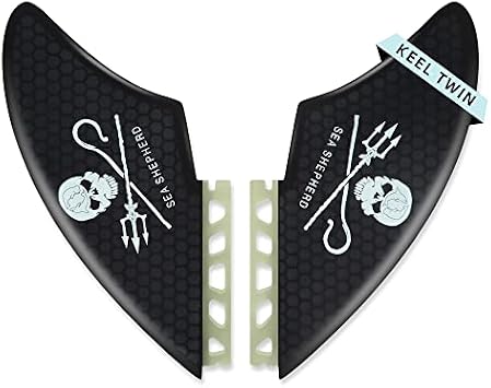 Twin Keels Dual Tabs Single Tab Keel Fins Surfboard Fins Twin Fin Smooth Fiberglass Surfing Key Bag Screws