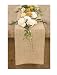 Bwiv 10Mx30cm Chemin de Table Toile de Jute Ruban de Table Rouleau Jute Mariage Vintage Rustique Jardinage Décorations de Table 30cm Largeur