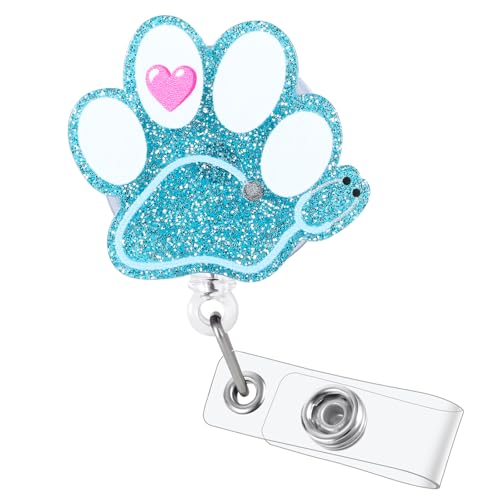 Paw Print Badge Reel
