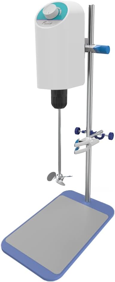 JOANLABElectric Overhead Stirrer Mixer Laboratory Industrial Liquid Mixer Stirring 10,000mPa.s,10L,100-2000RPM Adjustable