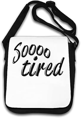 Borsa a tracolla I Am So Tired Bianco