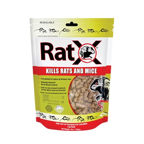 RatX Pellets - Rodent Repellent, Works on All Species of Rats and Mice - 5oz Bag