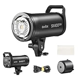Godox SK400III-V 400Ws Studio Flash Strobe,GN65 5700K Professionelles Monolicht，Drahtloses X-System, 10W LED-Modellierlampe, 0,1-1,5s Recycle, SK400IIIV Bowens Mount Strobe Licht für Fotografie