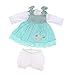 F Fityle 3 pcs Set de Ropa de Vestir de Muñeca Recién Nacida 22 Pulgadas