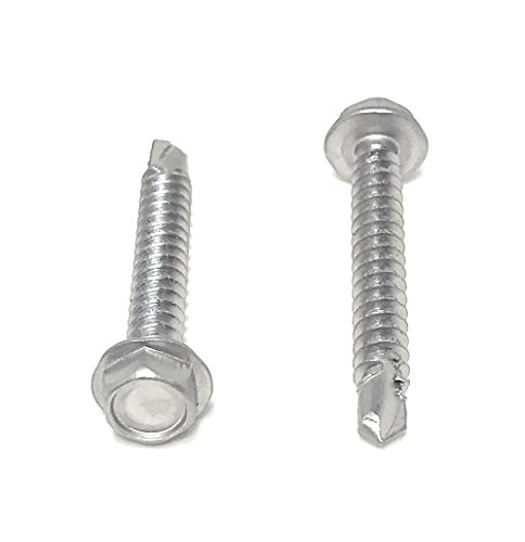 #8x1 1/4 Tornillo hexagonal autoperforante acero inoxidable 100 pcs miniatura 1