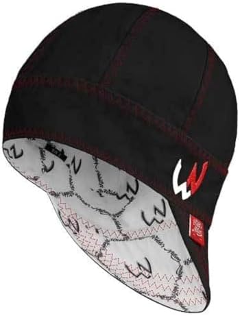 Welder Nation 8 Panel 10 oz Welding Premium Cap 100% Cotton Interior & Duck Canvas Exterior - Protective Durable Heavy-Duty, The O.g. (Black), 7 3/8