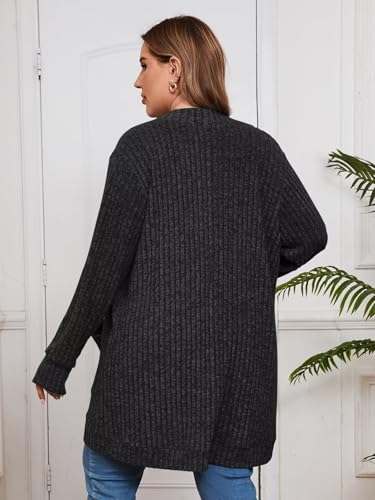 Image of BELAROI Women Plus Size Cardigan Sweater Fall Outfit