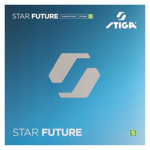 STIGA Star Future S, Soft Table Tennis Rubber, 2.0mm Sponge for Spin, Speed & Control, Competition Approved for Intermediate Players, Red