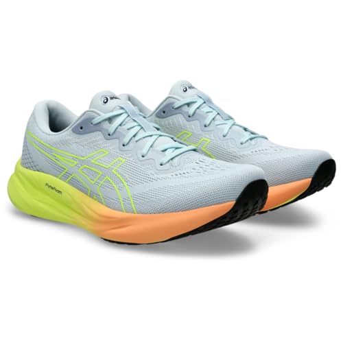 ASICS Men's Gel-Pulse 15 Running Shoes, 14, Cool Grey/Safety Yellow