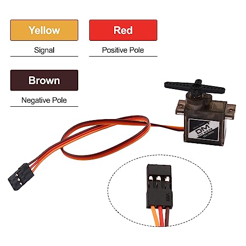 10Pcs Mg90S 9G Micro Servo Metal Gear Motor Small Mini Servos For Rc Robot Arm Helicopter Airplane Car Boat Controls With Cable For Arduino Project #TOP3