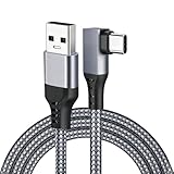 Charge Rapide 60W Intégrée: Jouez plus longtemps sans interruption. Ce pour meta quest 3 link cable prend en charge une alimentation jusqu'à 3A/60W, cable link pour meta quest 3 permettant de recharger votre casque pendant l'utilisation pour des sessions de jeu prolongées