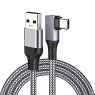 Juego Ininterrumpido con Carga Rápida: para quest link cable Soporta hasta 60W y 3A para mantener tu visor cargado mientras juegas en para PCVR, para meta quest 3 link cable Sin embargo debe utilizarse con un adaptador de carga rápida, eliminando la ...