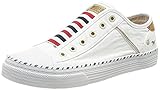 Absatzform: Schnürsenkel MUSTANG Damen 1376-401-1 Sneaker, weiß, 41 EU