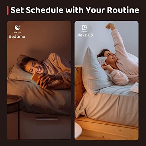 OREiN Smart Bulb B22 Alexa Light Bulbs RGBW Smart WiFi Colour Changing Bulb Dimmable with Music Sync 806LM 8.5W 1800-6500K App-Control Compatible with IFTTT Alexa Google Home Siri SmartThings 4-Pack