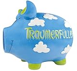 Versandfertig 1-2 Tage KCG 4260185591502 Keramik Sparschwein Traumerfüller, 30 cm x 25 cm