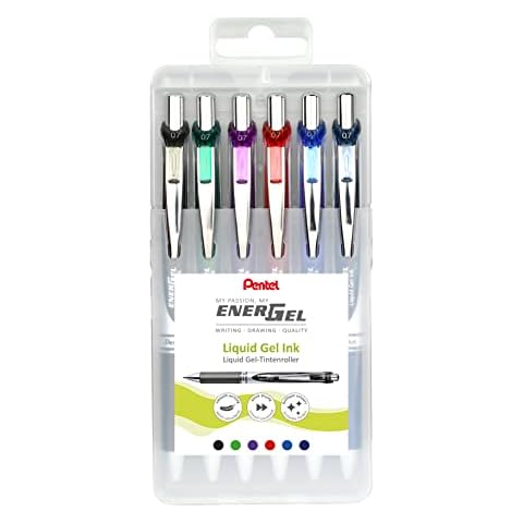 Pentel BL77-6 EnerGel Gel-Tintenroller mit Druckmechanik Cover