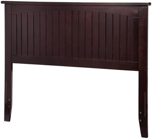 HomeStock Solid Wood Headboard with USB Charger - Coastal Bedroom Furniture Full/Gray
