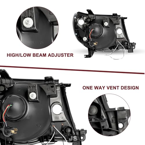 Image of JSBOYAT LED DRL Headlight Assembly for 2005-2011 Toyota Tacoma Pickup